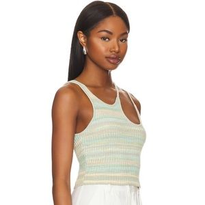 Pastel asymmetrical tank top